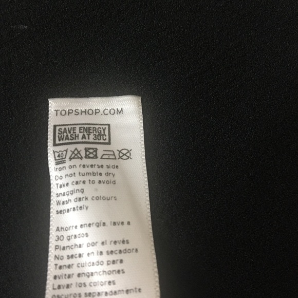 Topshop Dress Womens Size 6 Black  Fit and Flare Sleevel… - Picture 11 of 11
